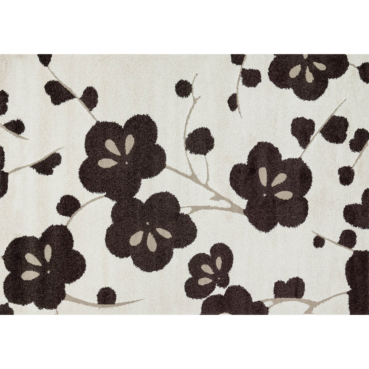 Tapis tissé à la machine Loloi Enchant EN-08 Ivoire Expresso