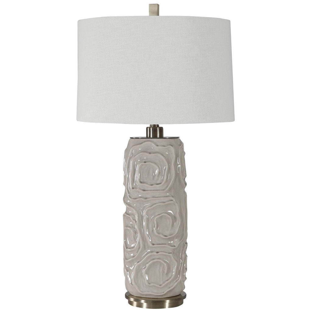 Lampe de table Uttermost Zade gris chaud
