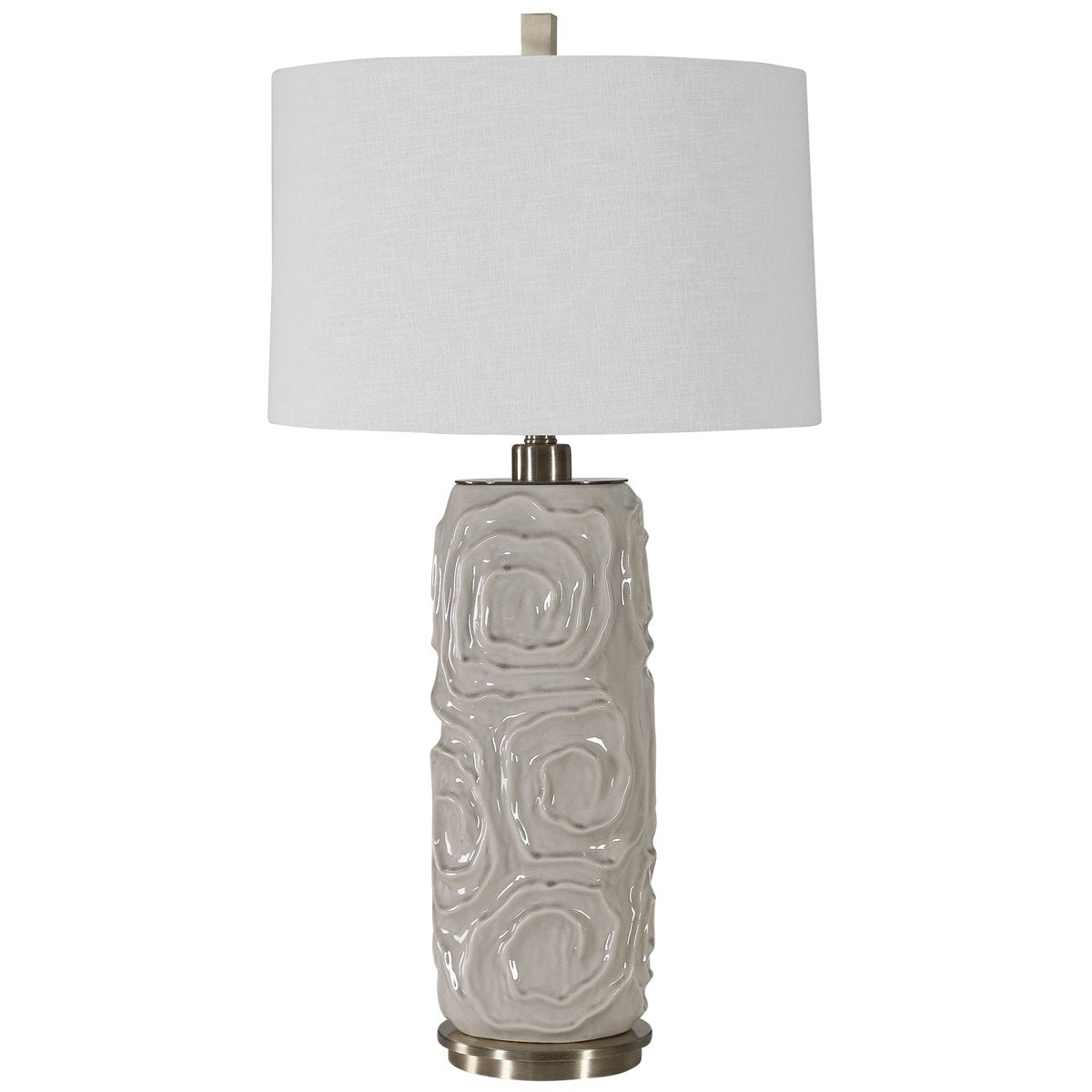 Lampe de table Uttermost Zade gris chaud