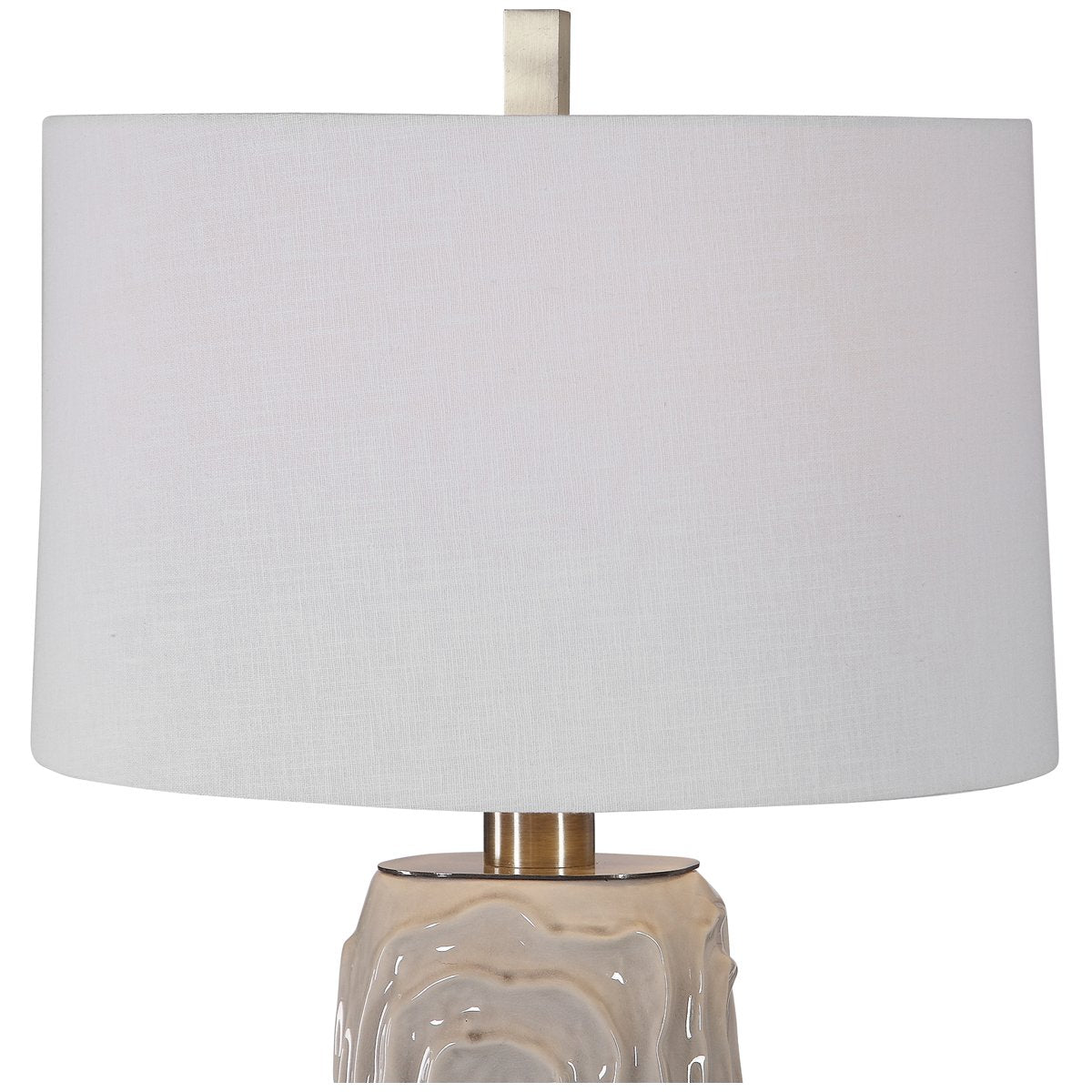 Lampe de table Uttermost Zade gris chaud