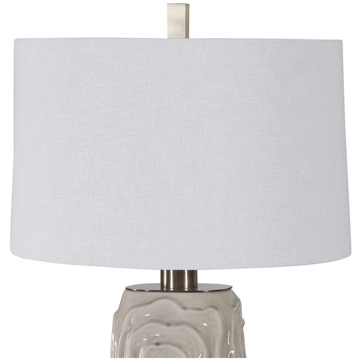Lampe de table Uttermost Zade gris chaud