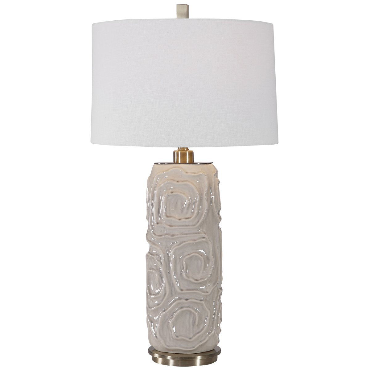 Lampe de table Uttermost Zade gris chaud