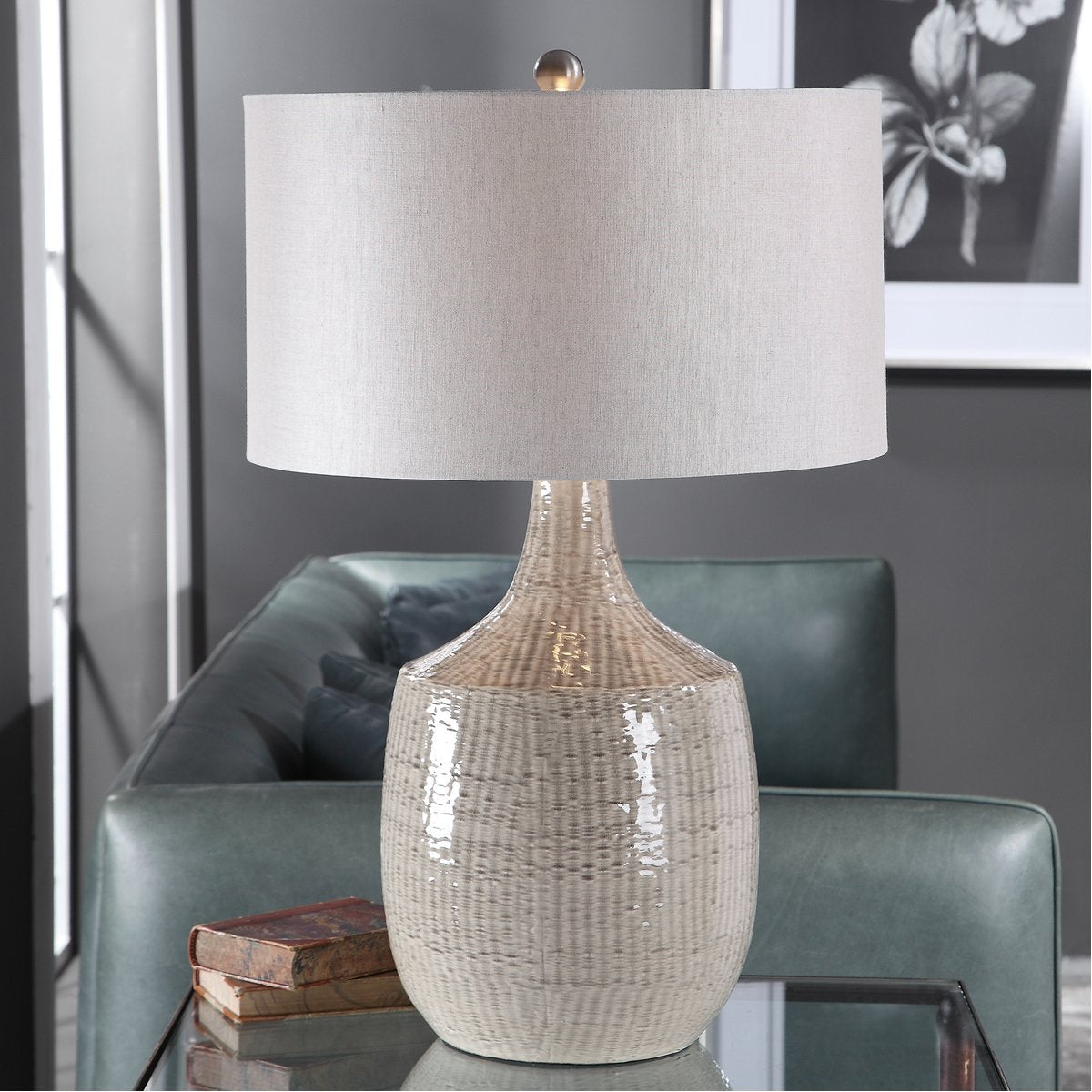 Lampe de table Felipe Gray de Uttermost