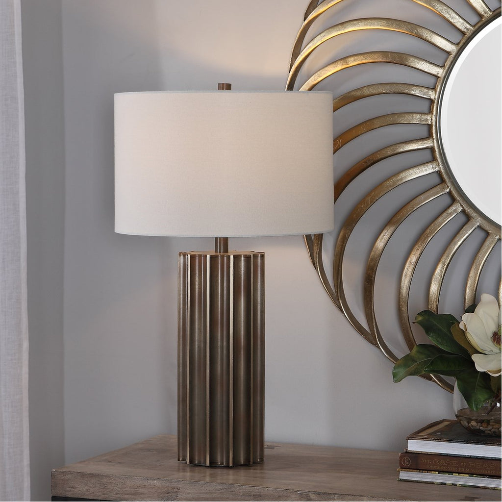 Lampe de table en métal Uttermost Khalio