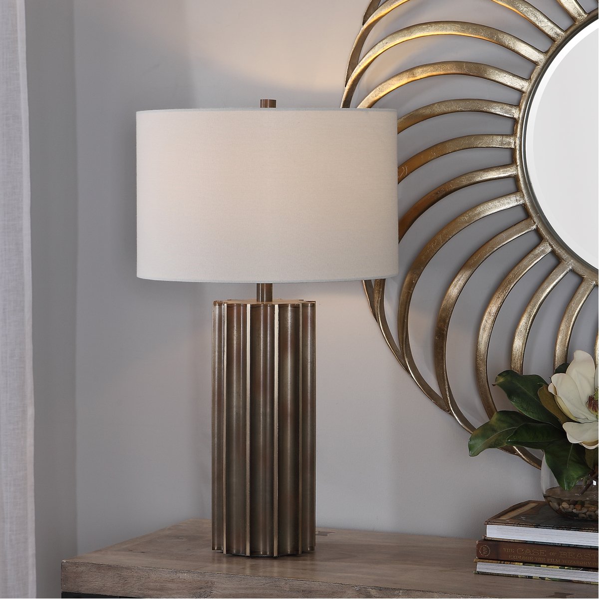 Lampe de table en métal Uttermost Khalio