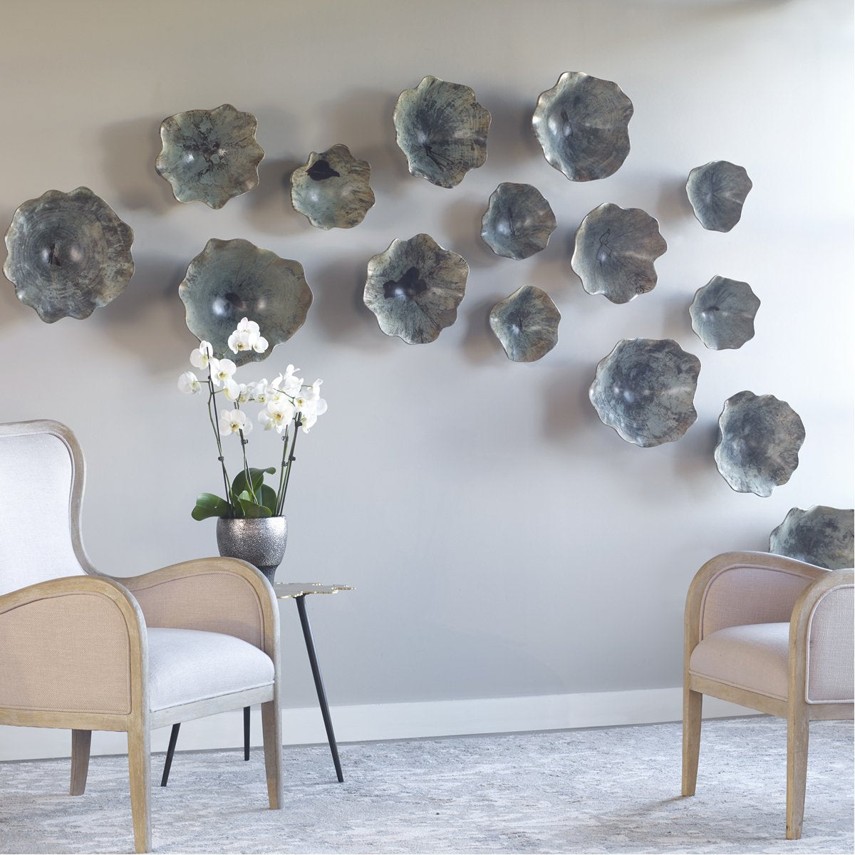 Décoration murale en bois Uttermost Teo, ensemble de 3 pièces