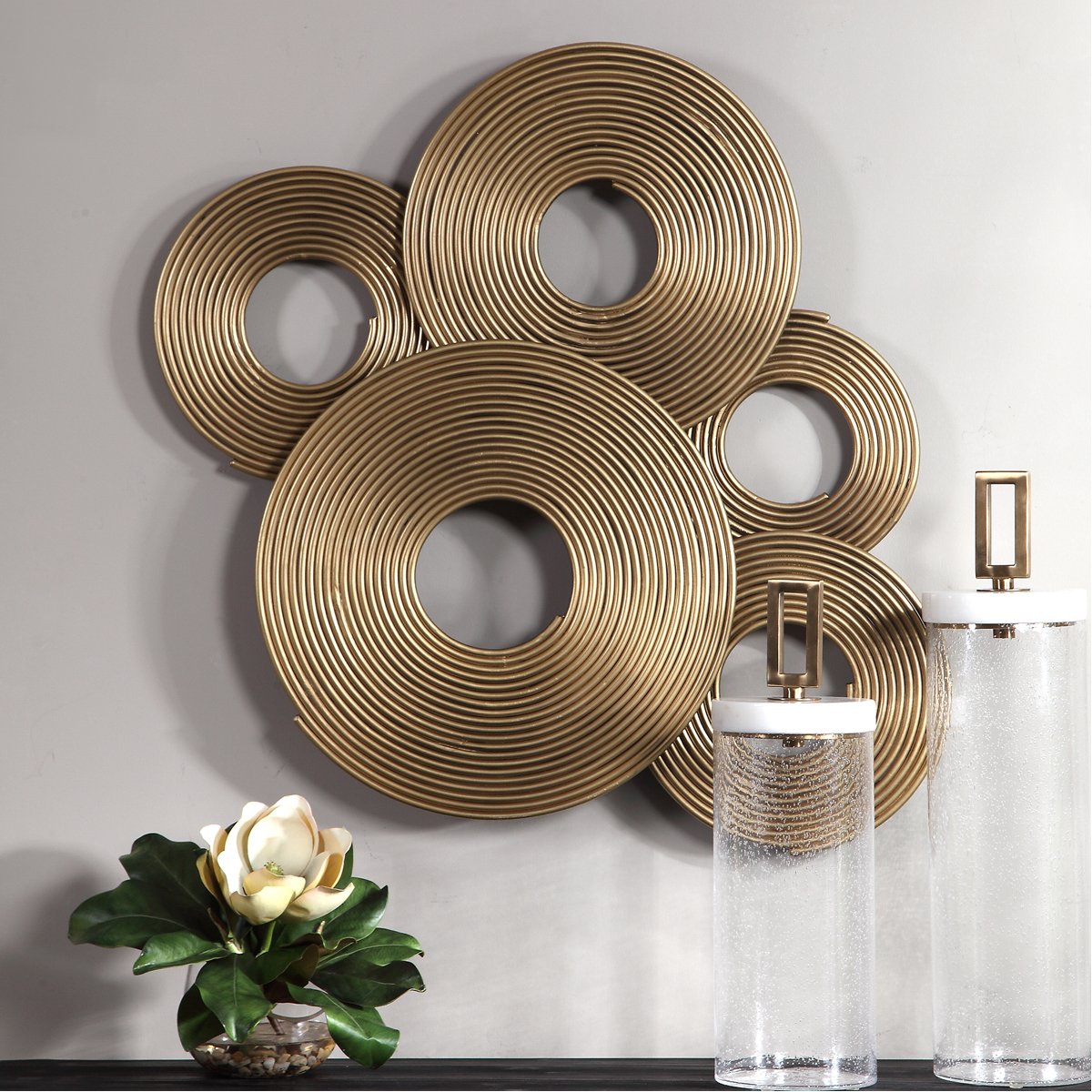 Décoration murale avec anneaux en or Uttermost Ahmet