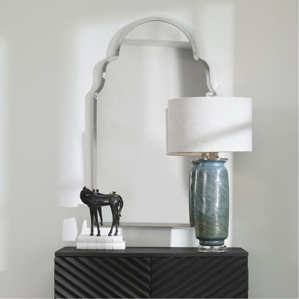 Miroir en arche nickelé Uttermost Brayden