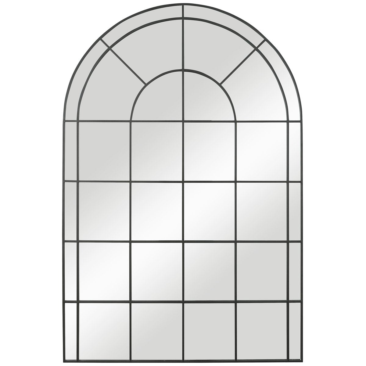 Miroir en fer noir à arche Grantola de Uttermost