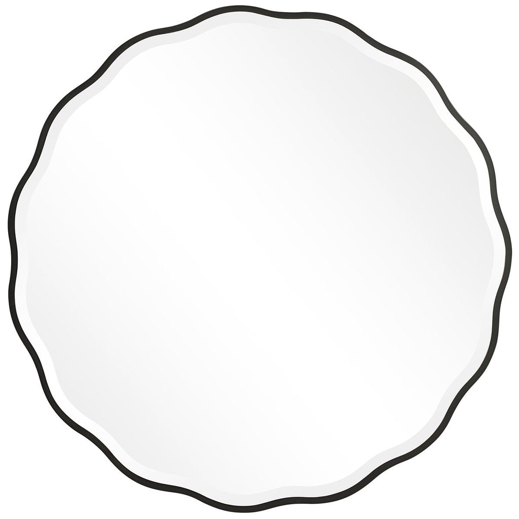 Miroir rond noir Uttermost Aneta