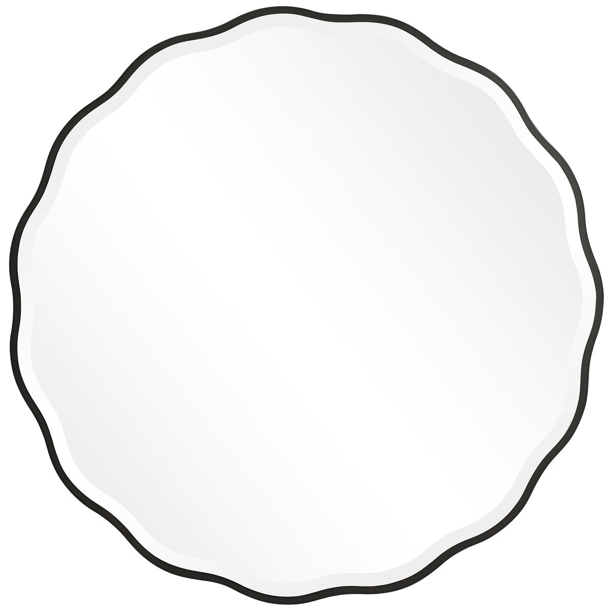 Miroir rond noir Uttermost Aneta