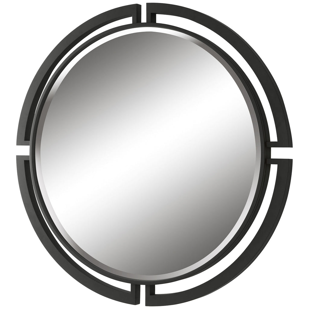 Miroir rond moderne Uttermost Quadrant