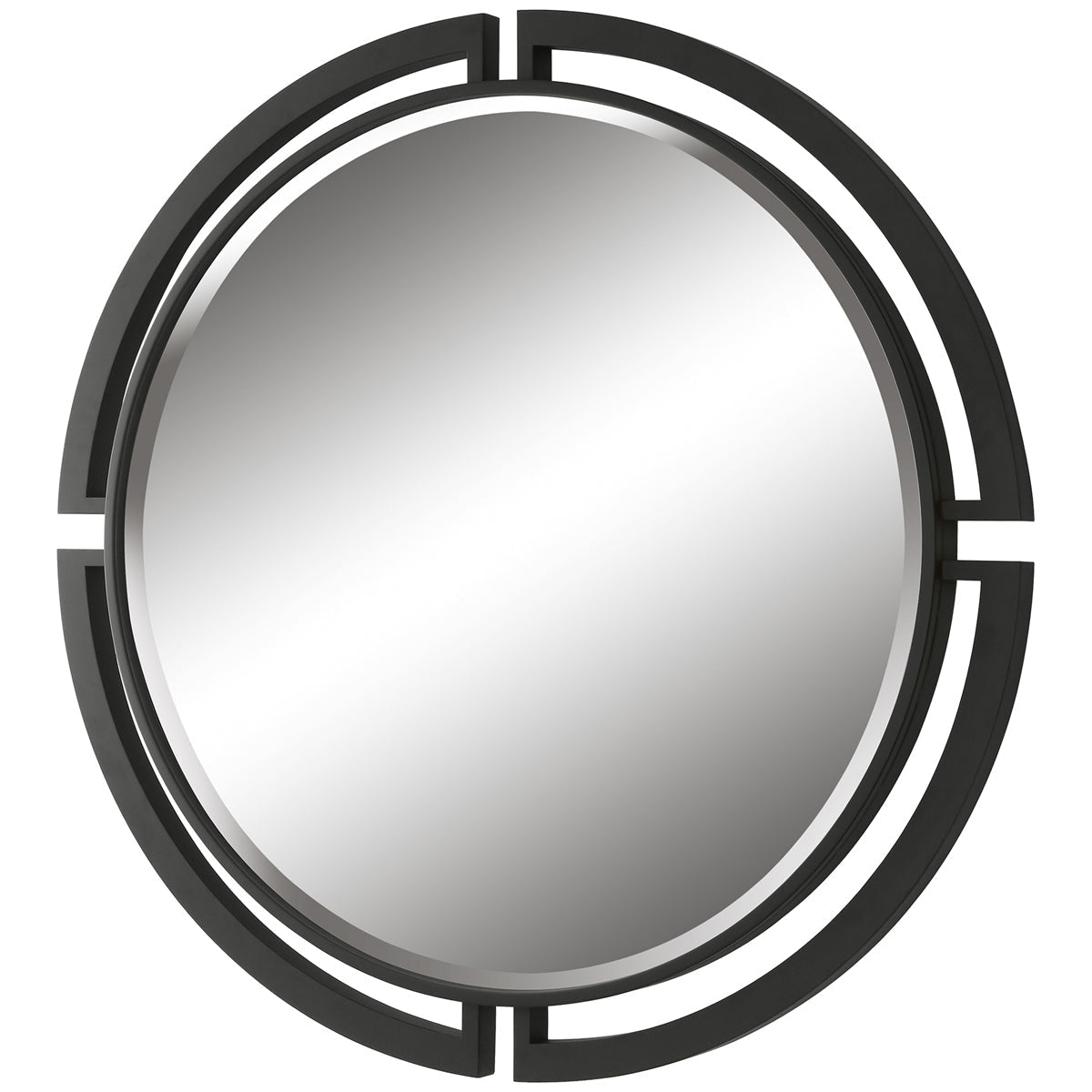 Miroir rond moderne Uttermost Quadrant