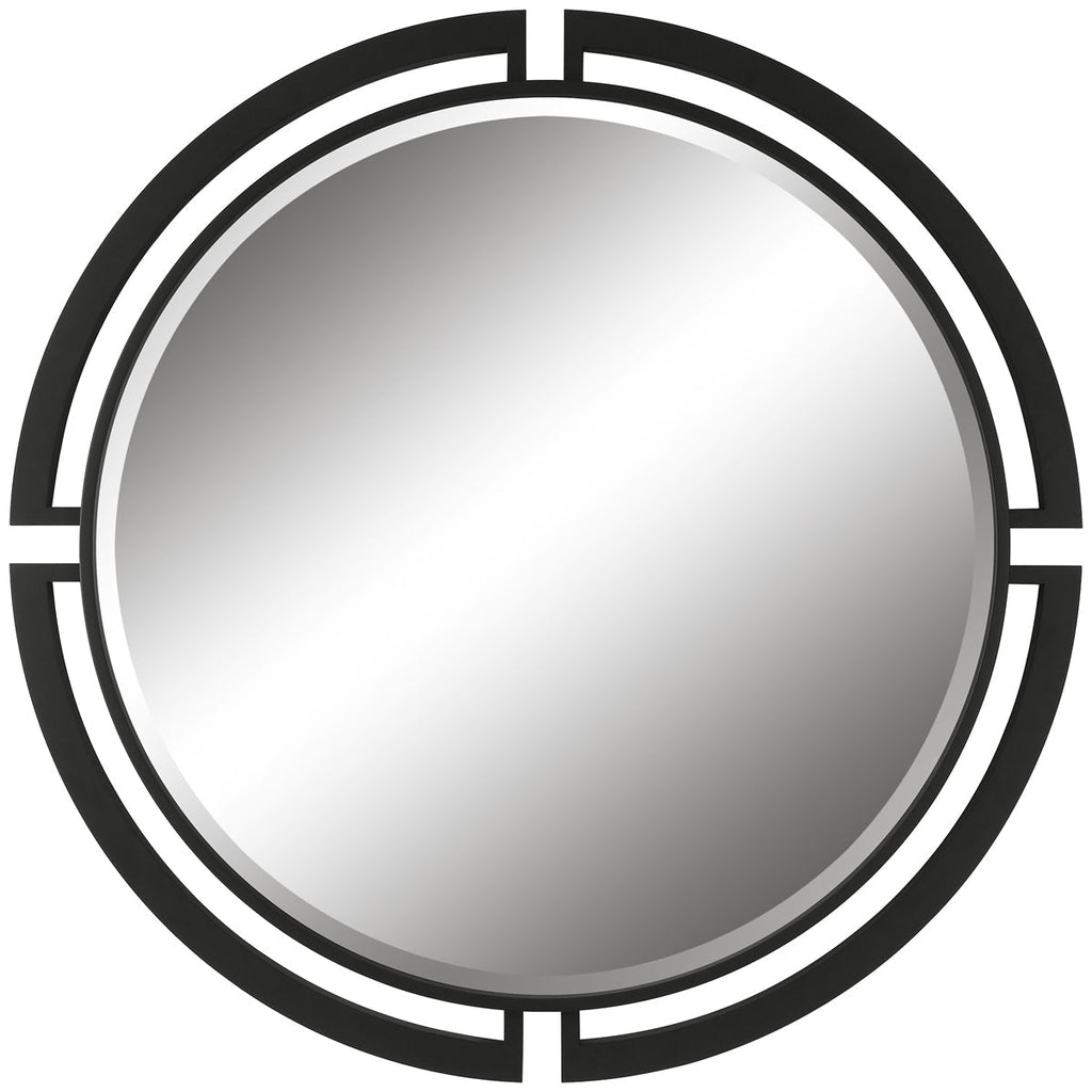 Miroir rond moderne Uttermost Quadrant
