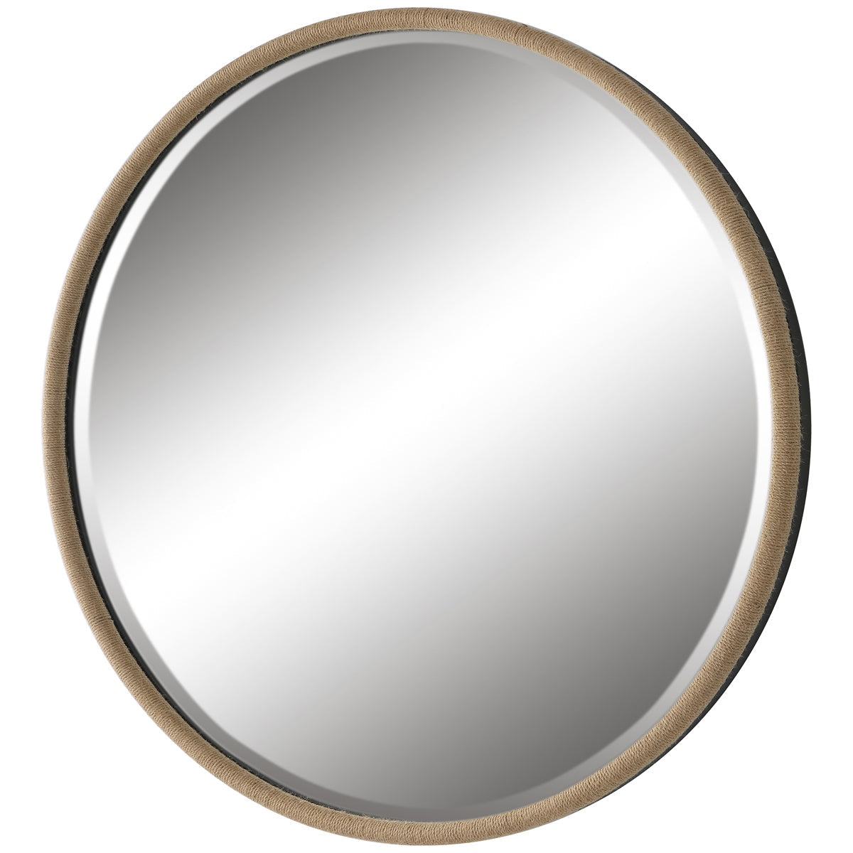 Miroir rond en corde naturelle Uttermost Ranchero