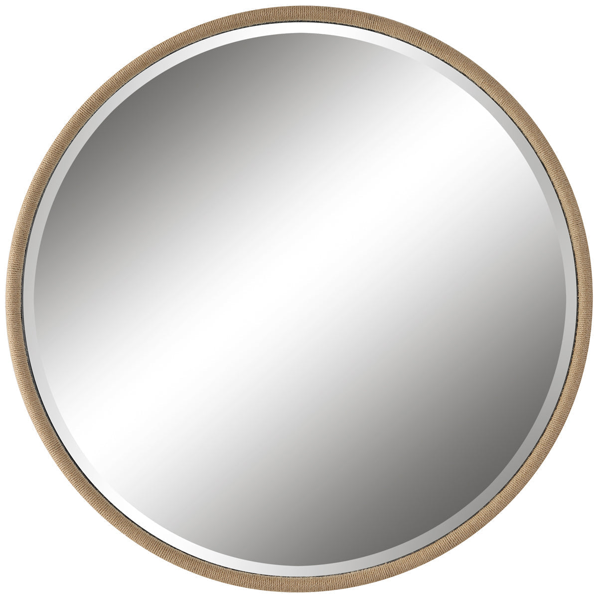 Miroir rond en corde naturelle Uttermost Ranchero