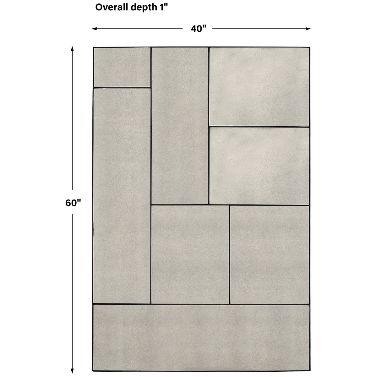 Miroir surdimensionné en forme de pièce de puzzle ultime