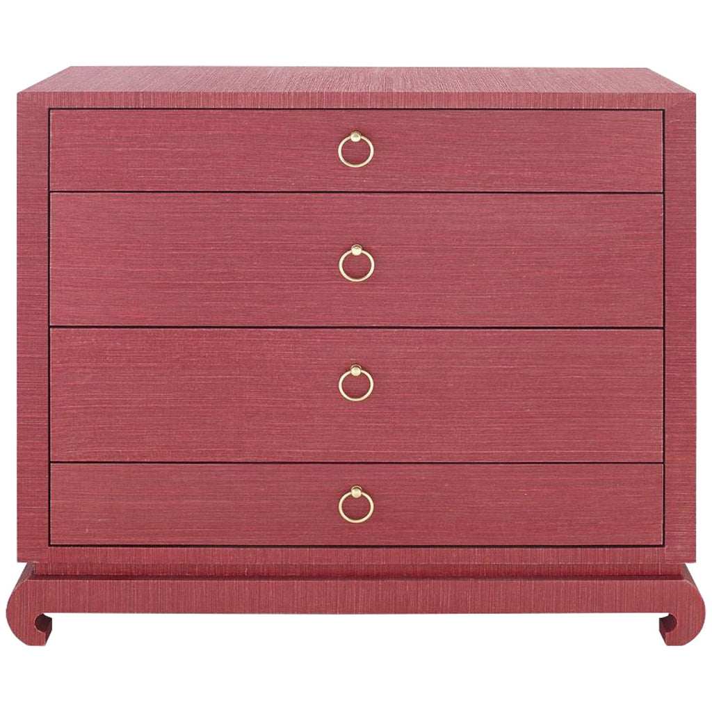 Grande commode 4 tiroirs Villa &amp; House Ming, rouge