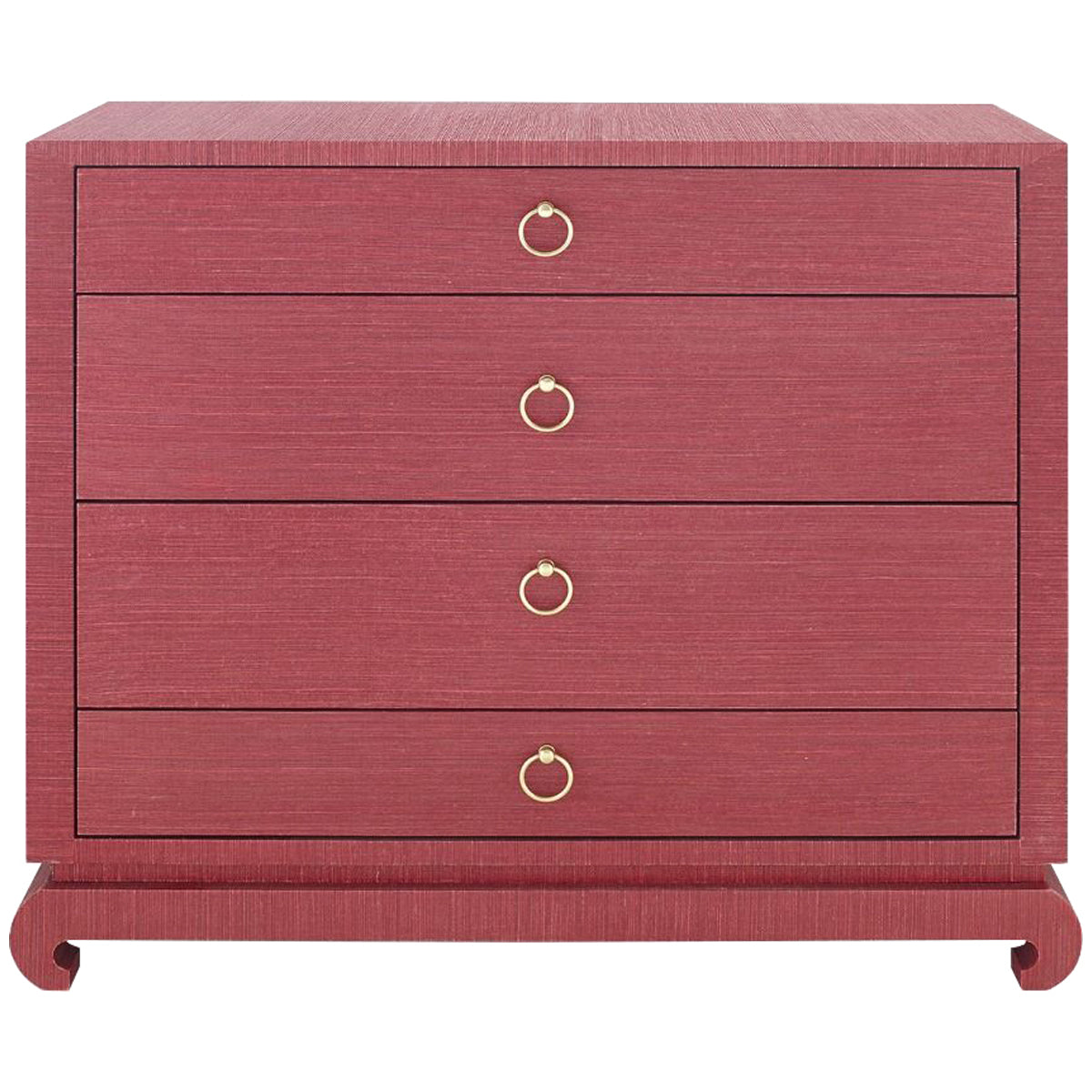 Grande commode 4 tiroirs Villa &amp; House Ming, rouge
