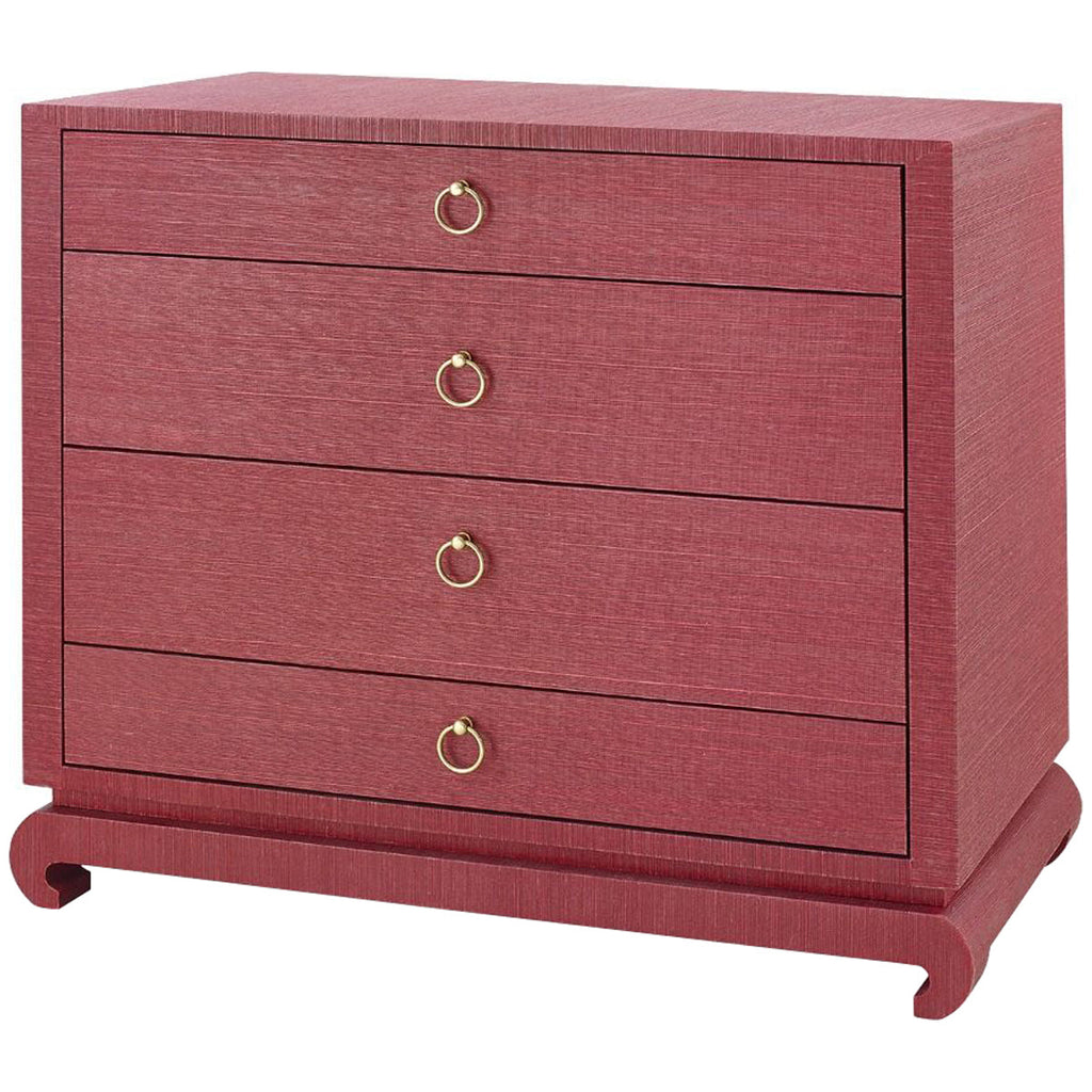 Grande commode 4 tiroirs Villa &amp; House Ming, rouge