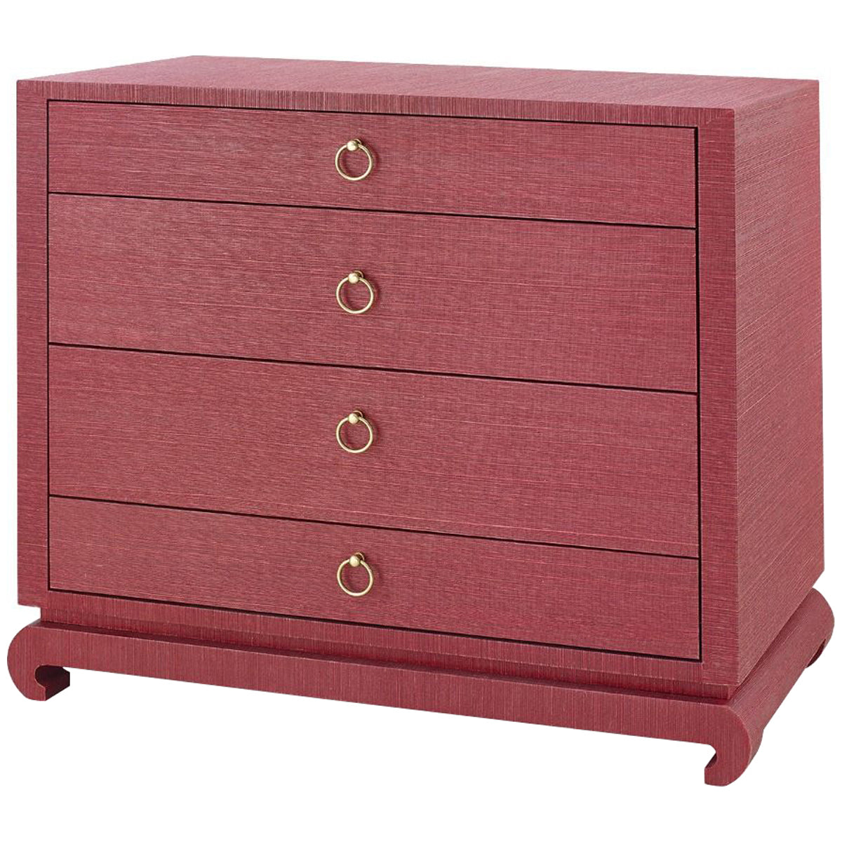Grande commode 4 tiroirs Villa &amp; House Ming, rouge