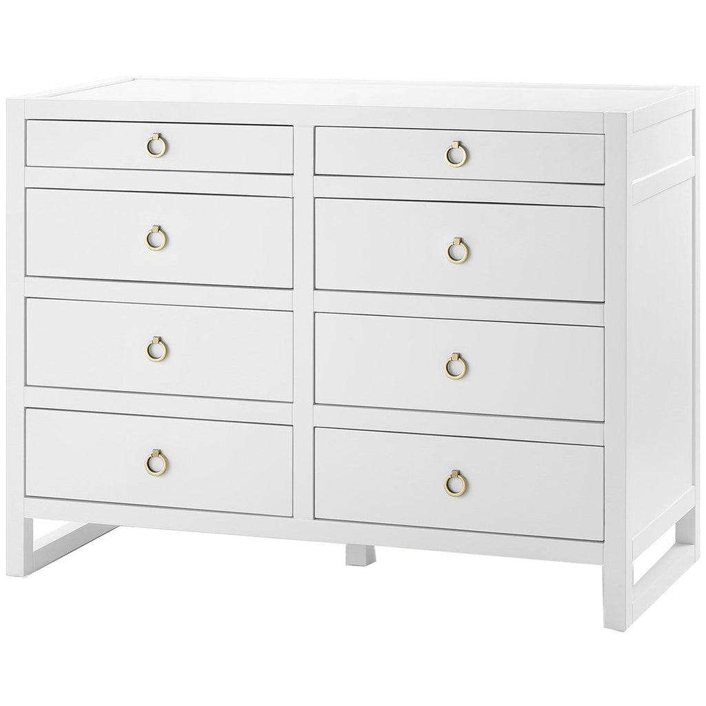 Grande commode 8 tiroirs Newton blanche de Villa &amp; House