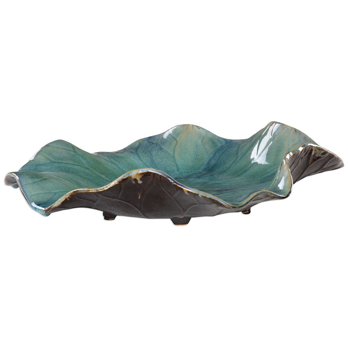 Ensemble de 3 fleurs en céramique Abella de Uttermost