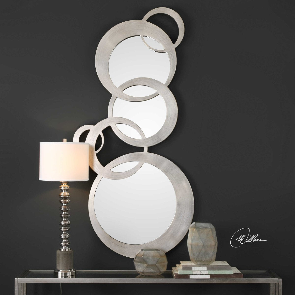 Bagues en argent Uttermost Odiana Modern Mirror