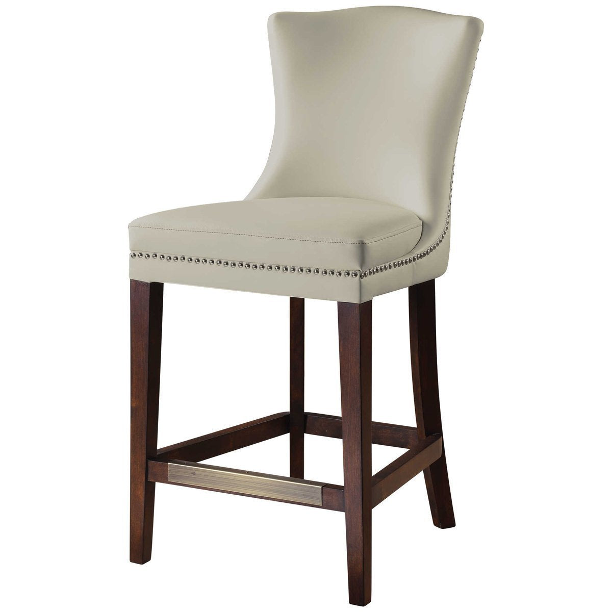 Tabouret de bar blanc Dariela de Uttermost