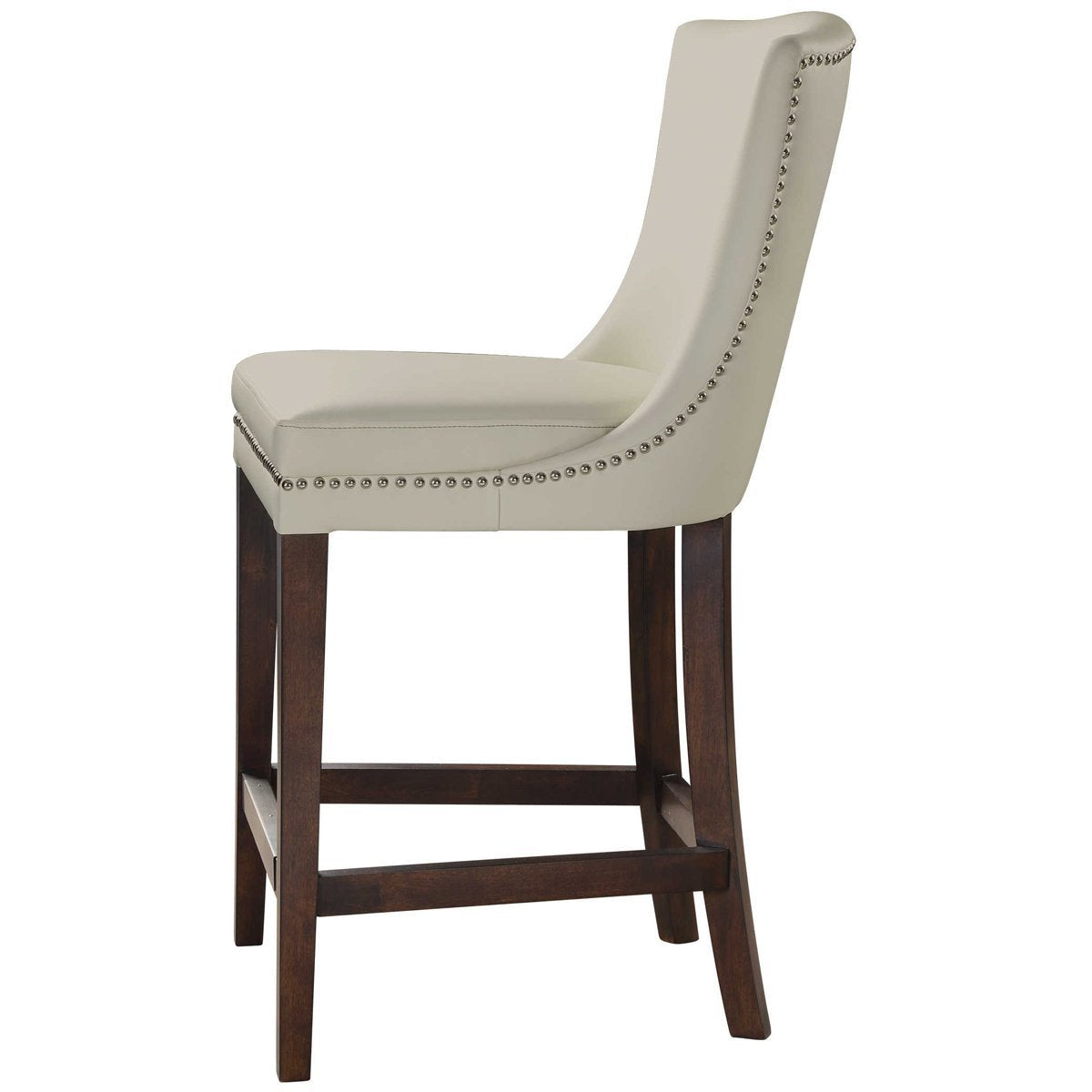 Tabouret de bar blanc Dariela de Uttermost