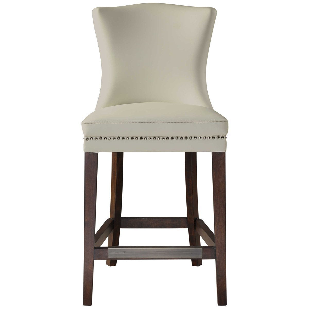 Tabouret de bar blanc Dariela de Uttermost