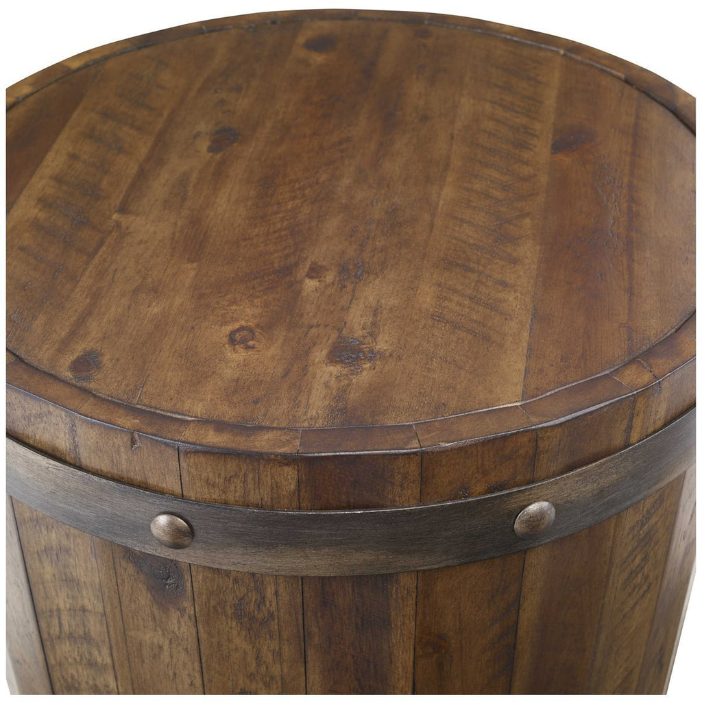 Table d'appoint en tonneau de vin Uttermost Ceylan