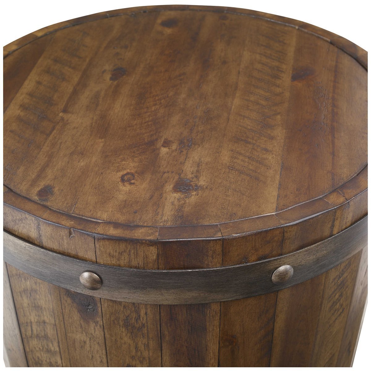 Table d'appoint en tonneau de vin Uttermost Ceylan