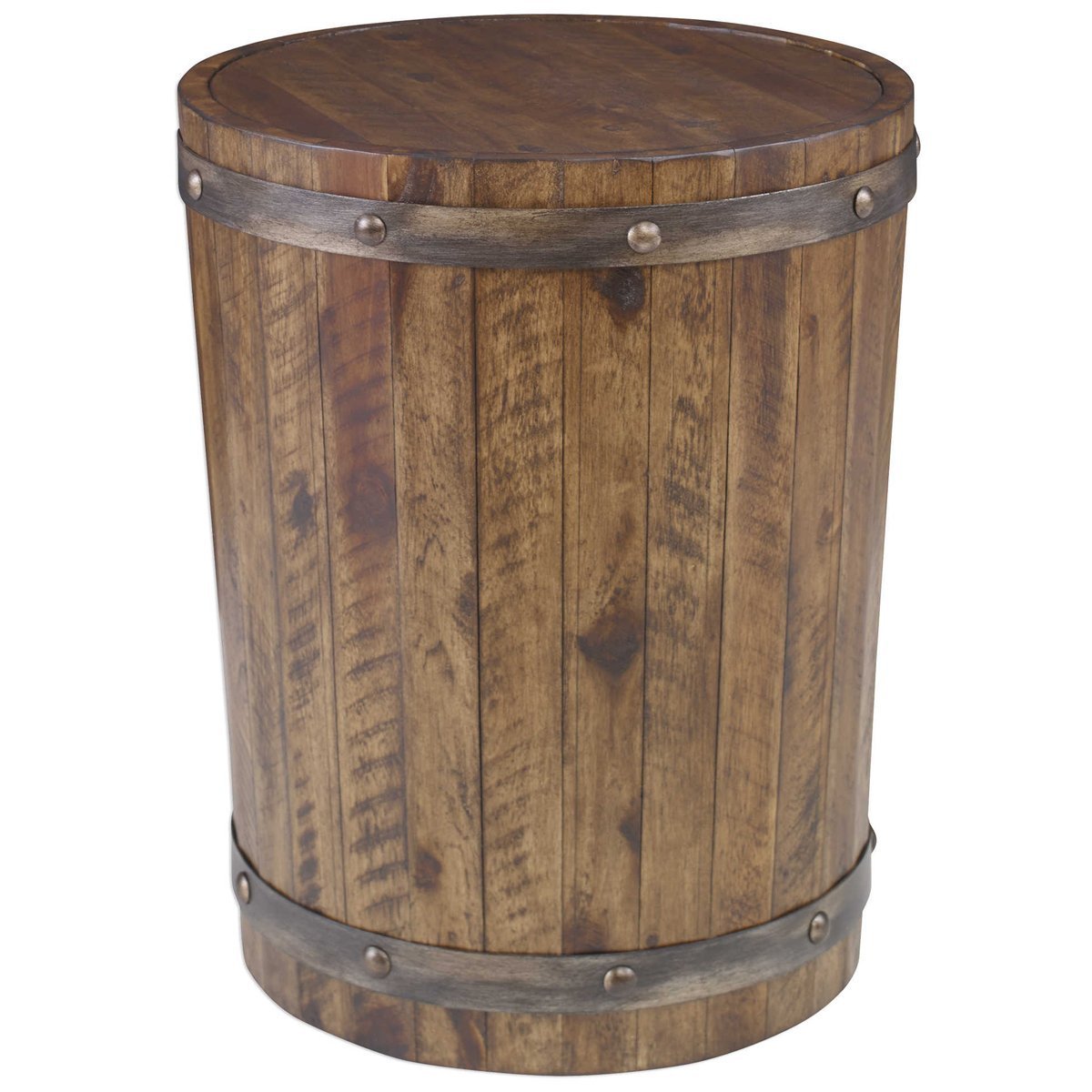 Table d'appoint en tonneau de vin Uttermost Ceylan