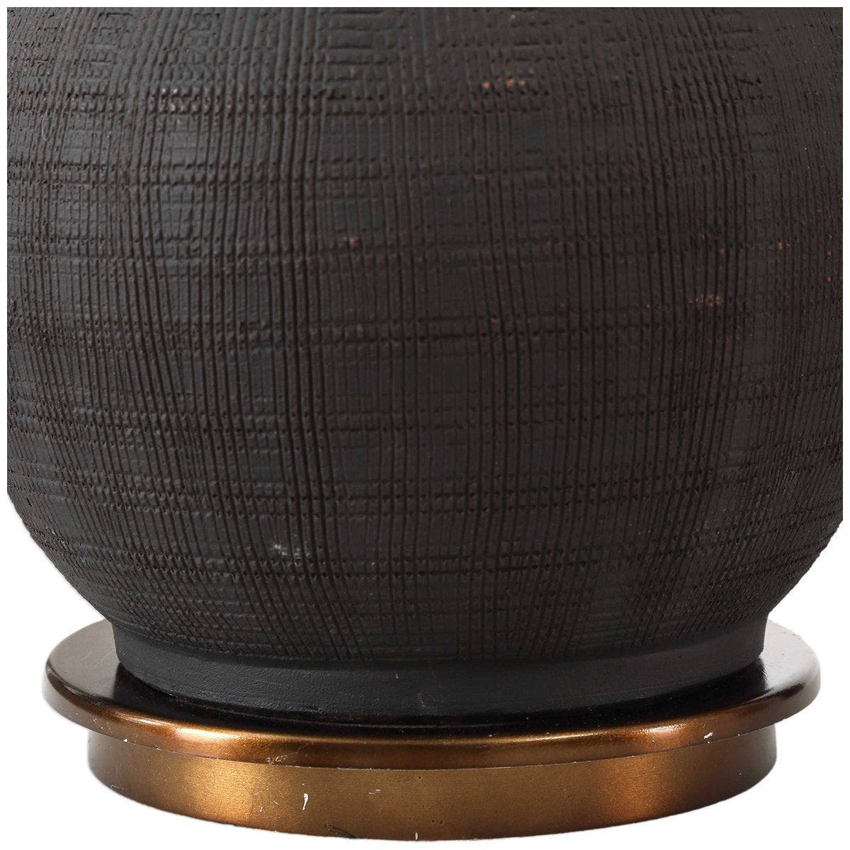 Lampe noire texturée Uttermost Arnav