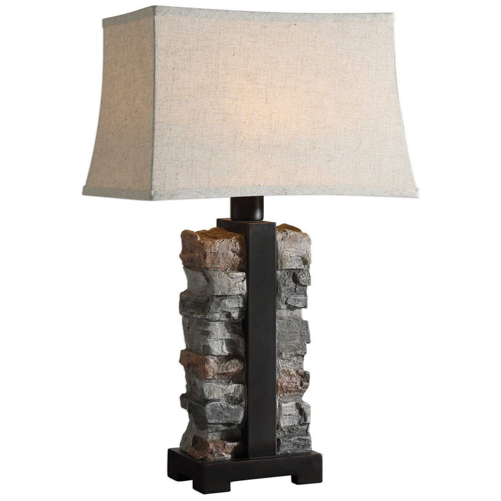 Lampe en pierre empilée Uttermost Kodiak