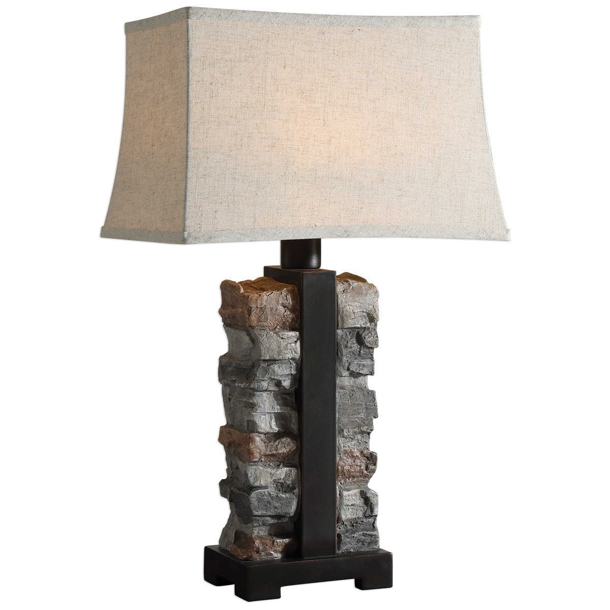 Lampe en pierre empilée Uttermost Kodiak