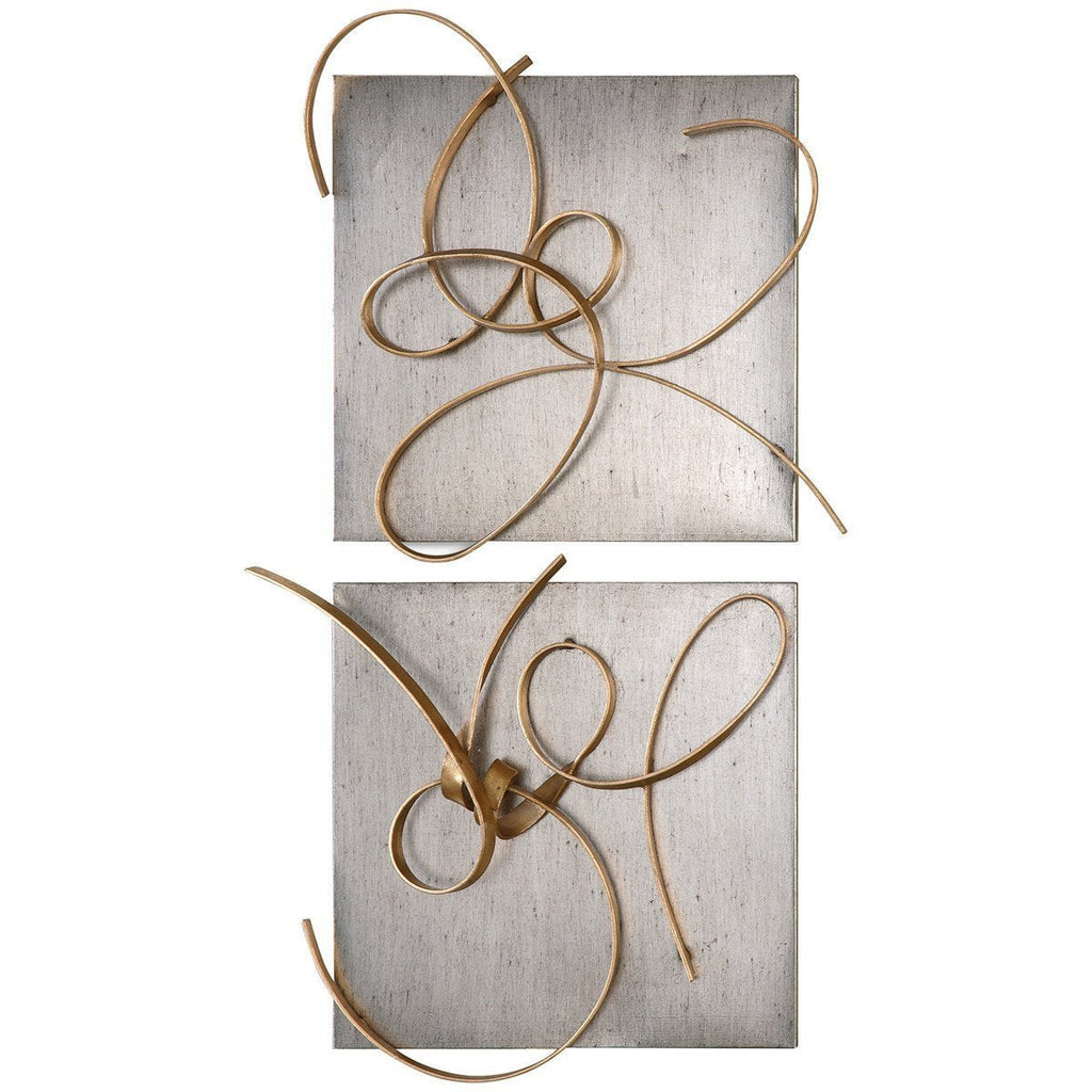 Décoration murale en métal Uttermost Harmony, lot de 2