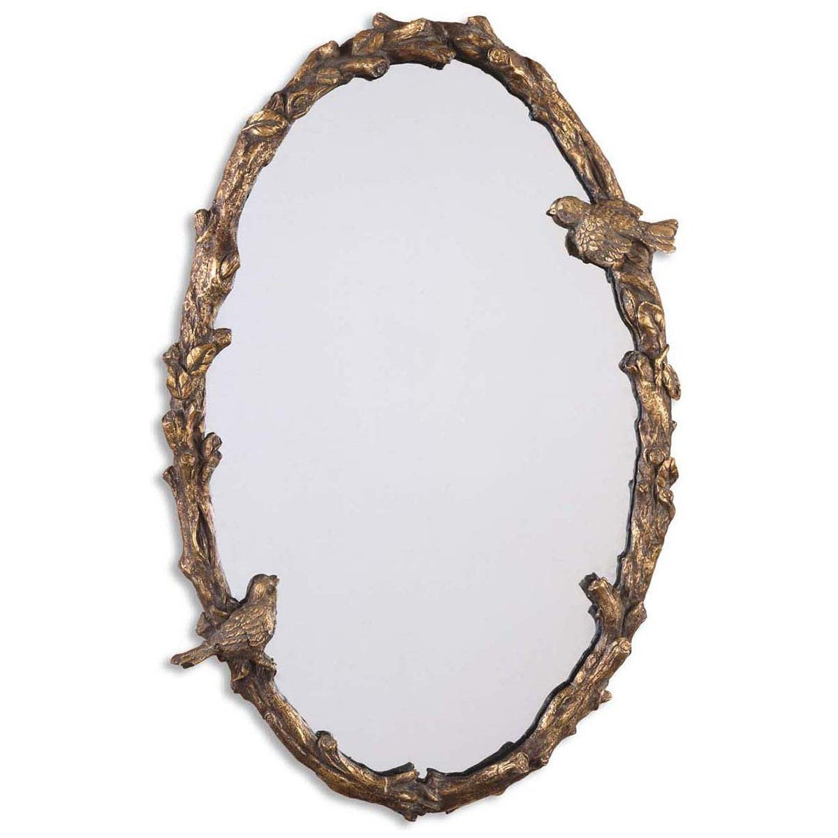 Miroir ovale doré en forme de vigne Paza le plus absolu