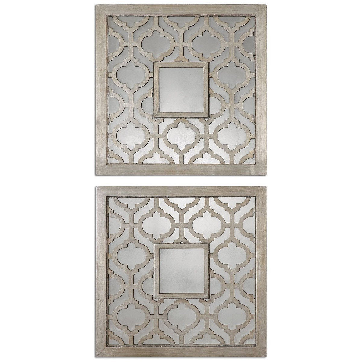 Miroir décoratif carré Sorbolo Uttermost, lot de 2