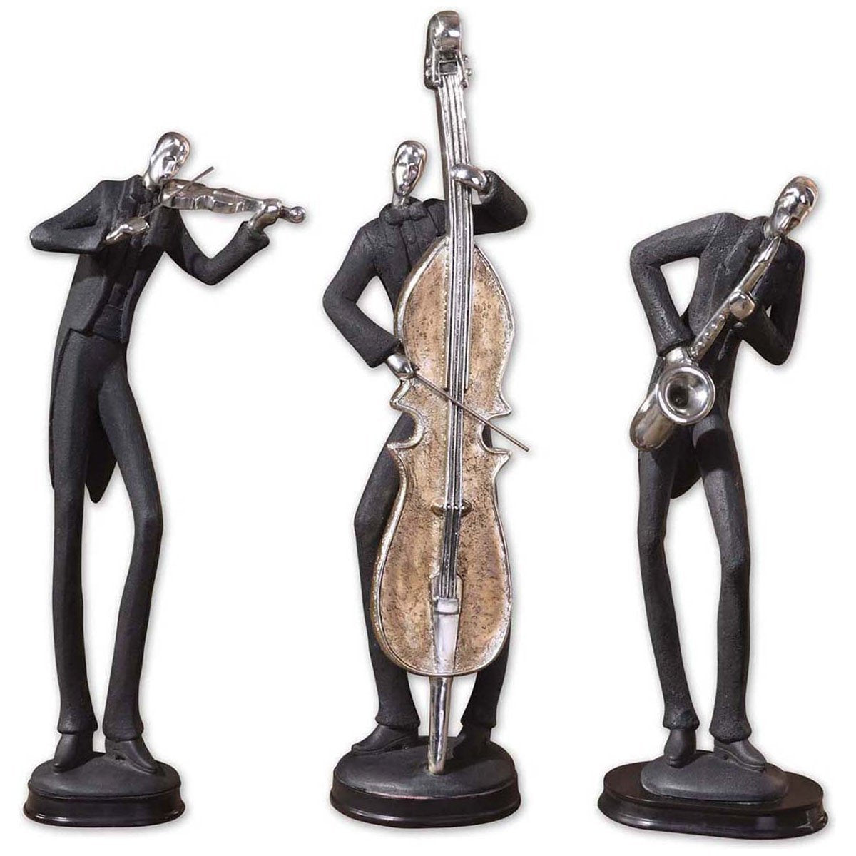 Figurines décoratives des musiciens les plus talentueux, ensemble de 3 pièces