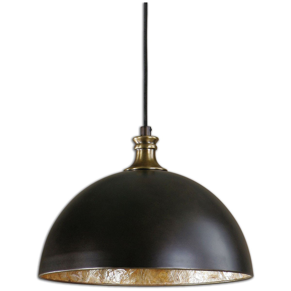 Suspension en bronze à 1 lumière Placuna de Uttermost
