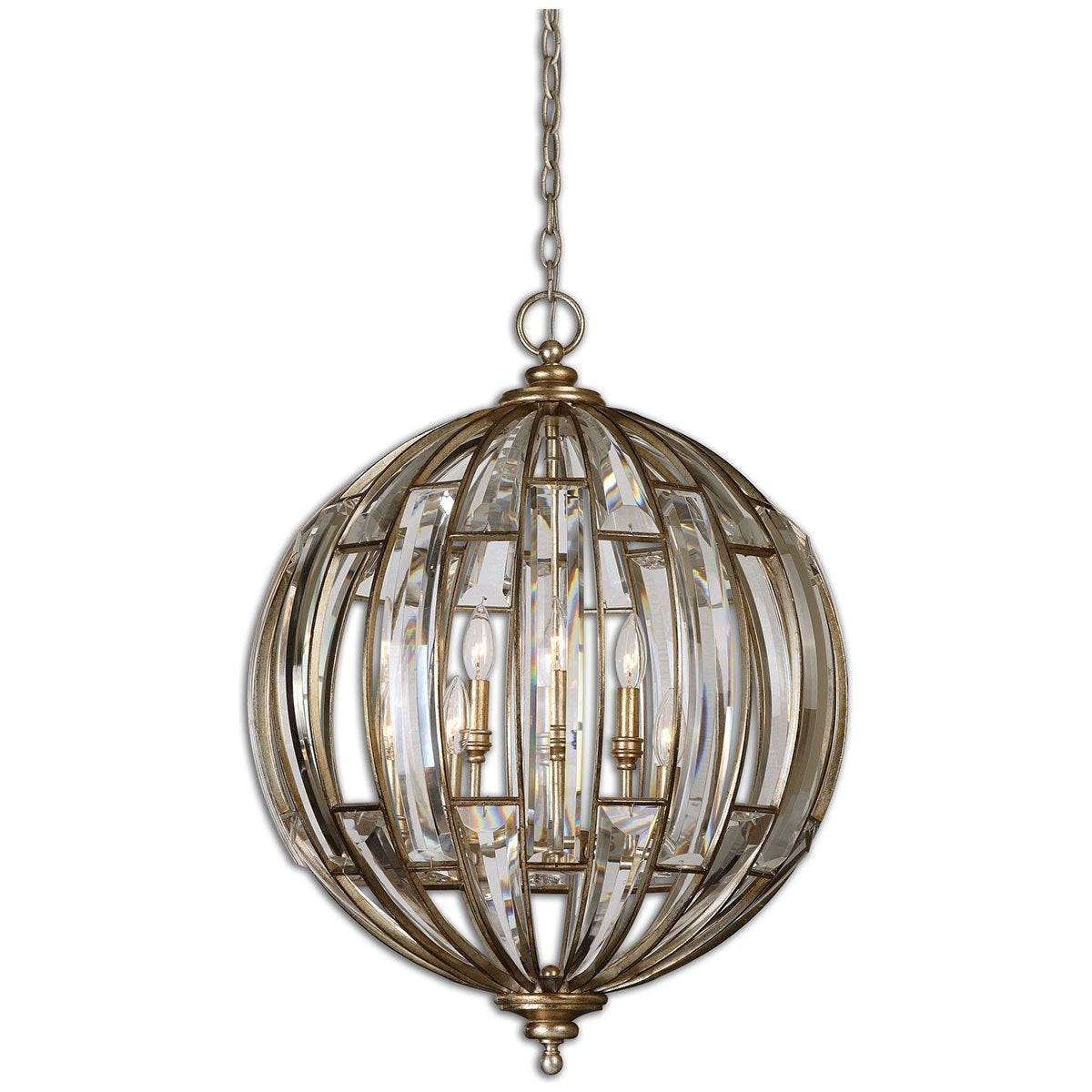 Suspension sphérique à 6 lumières Uttermost Vicentina