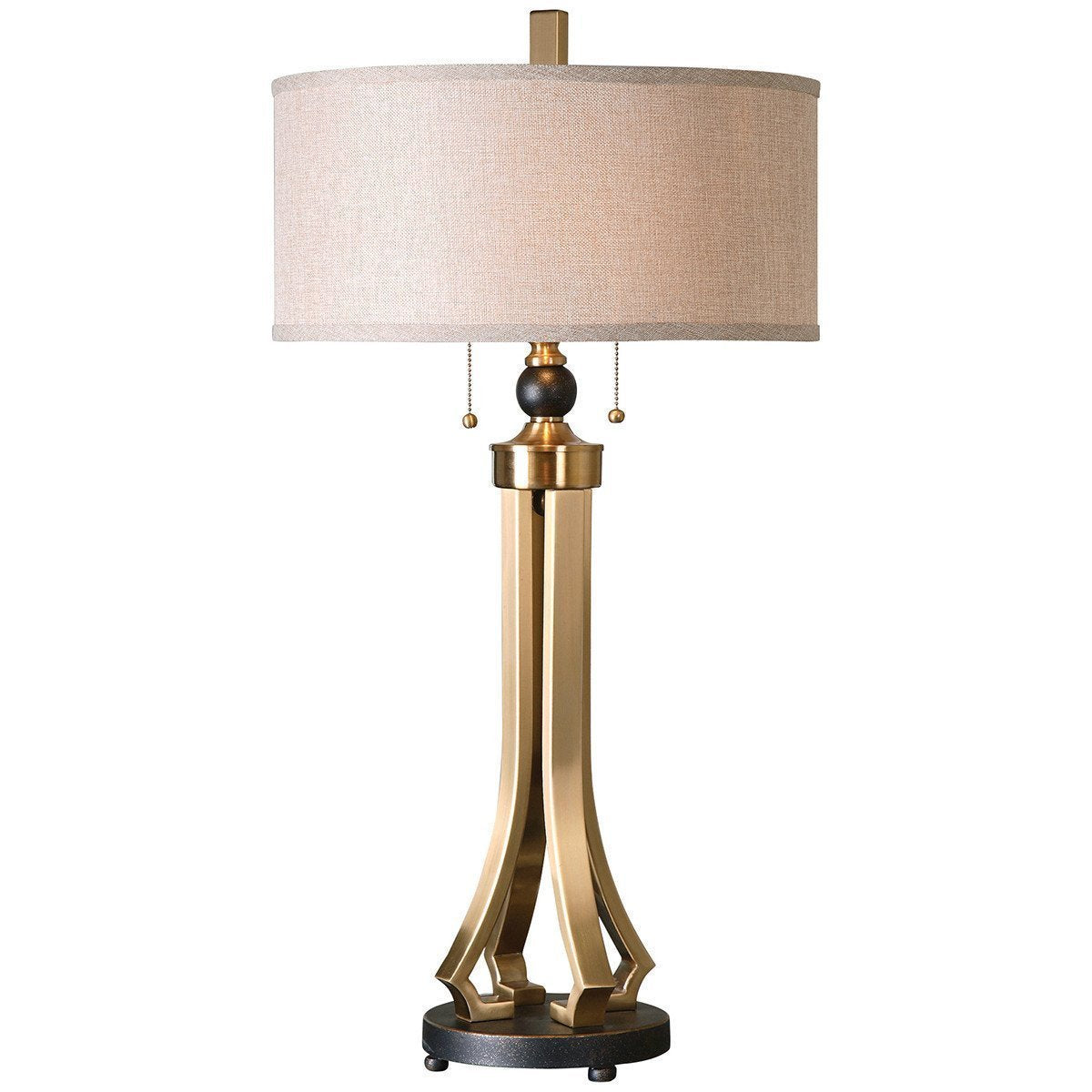 Lampe de table en laiton brossé Uttermost Selvino