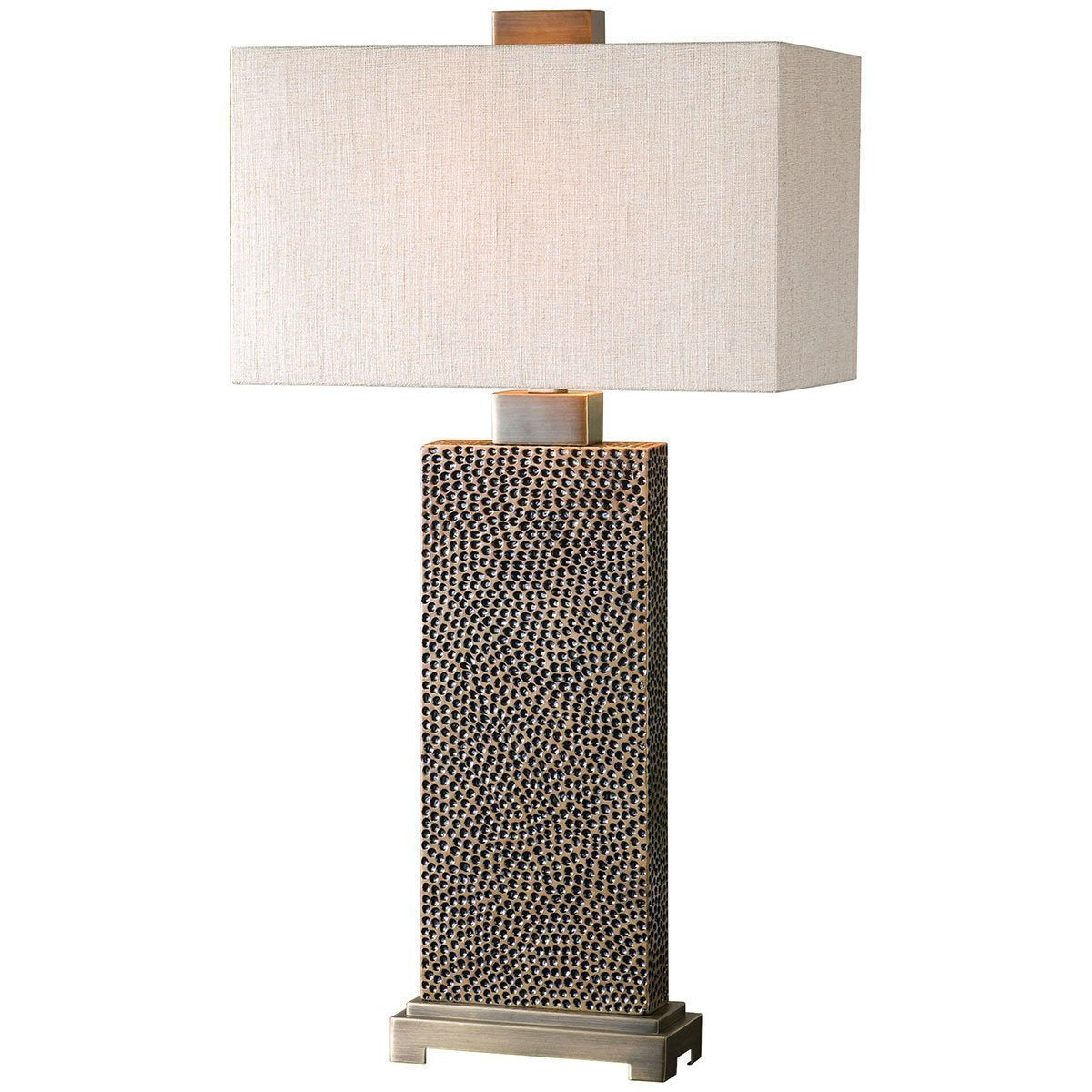 Lampe de table basse en bronze Canfield d'Uttermost