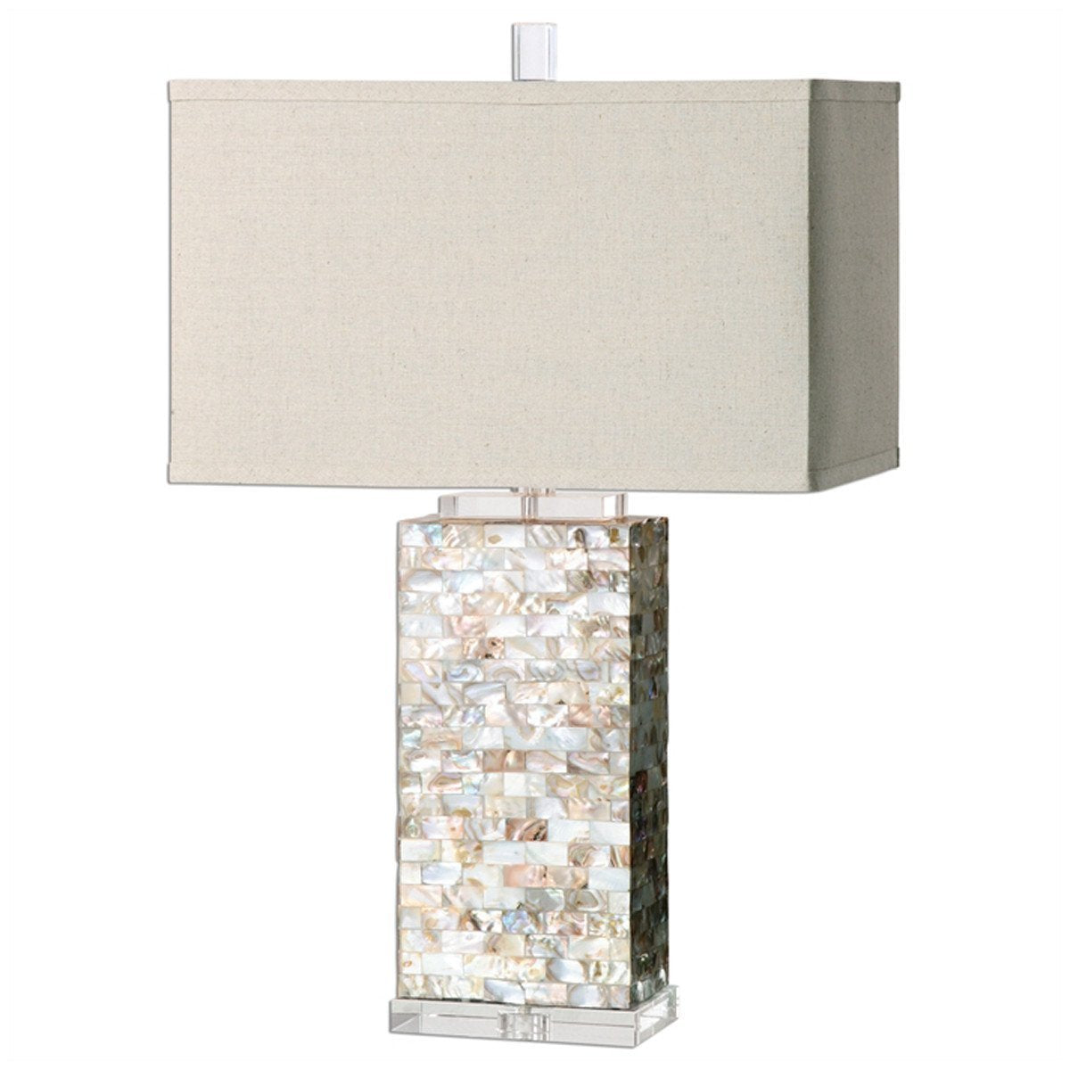 Lampe en coquillage Capiz d'Uttermost Aden