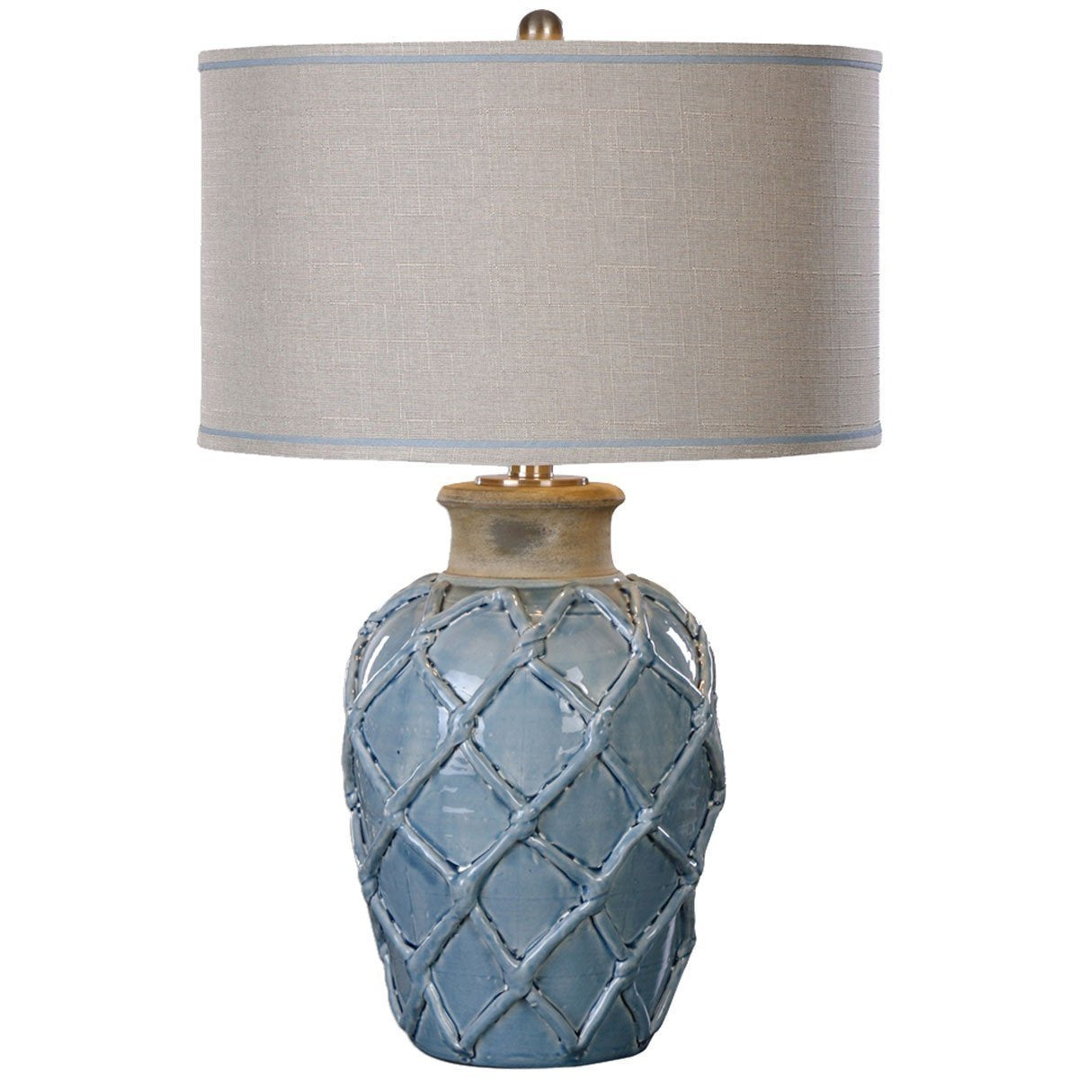 Lampe de table bleu pâle Uttermost Parterre