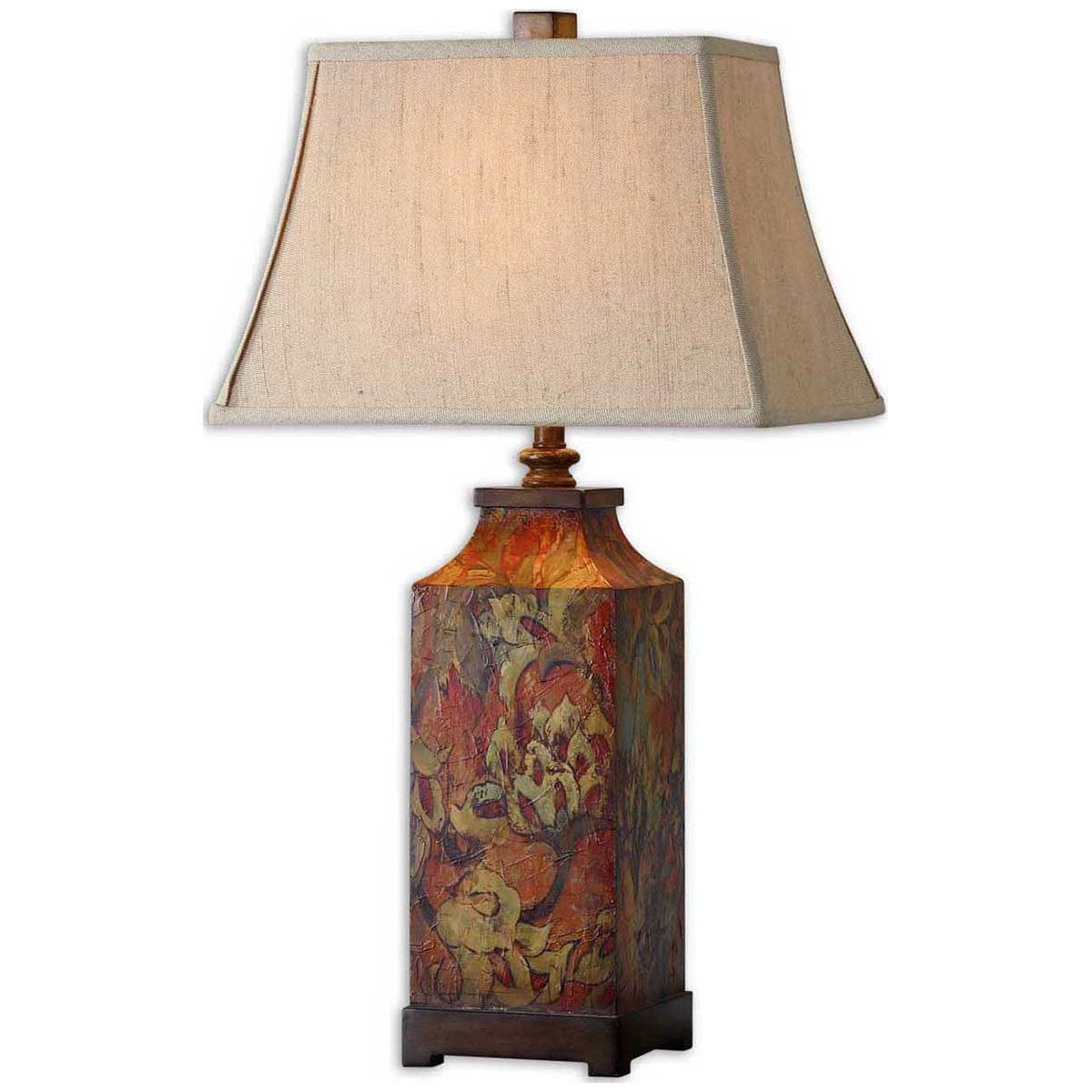 Lampe de table aux fleurs les plus colorées
