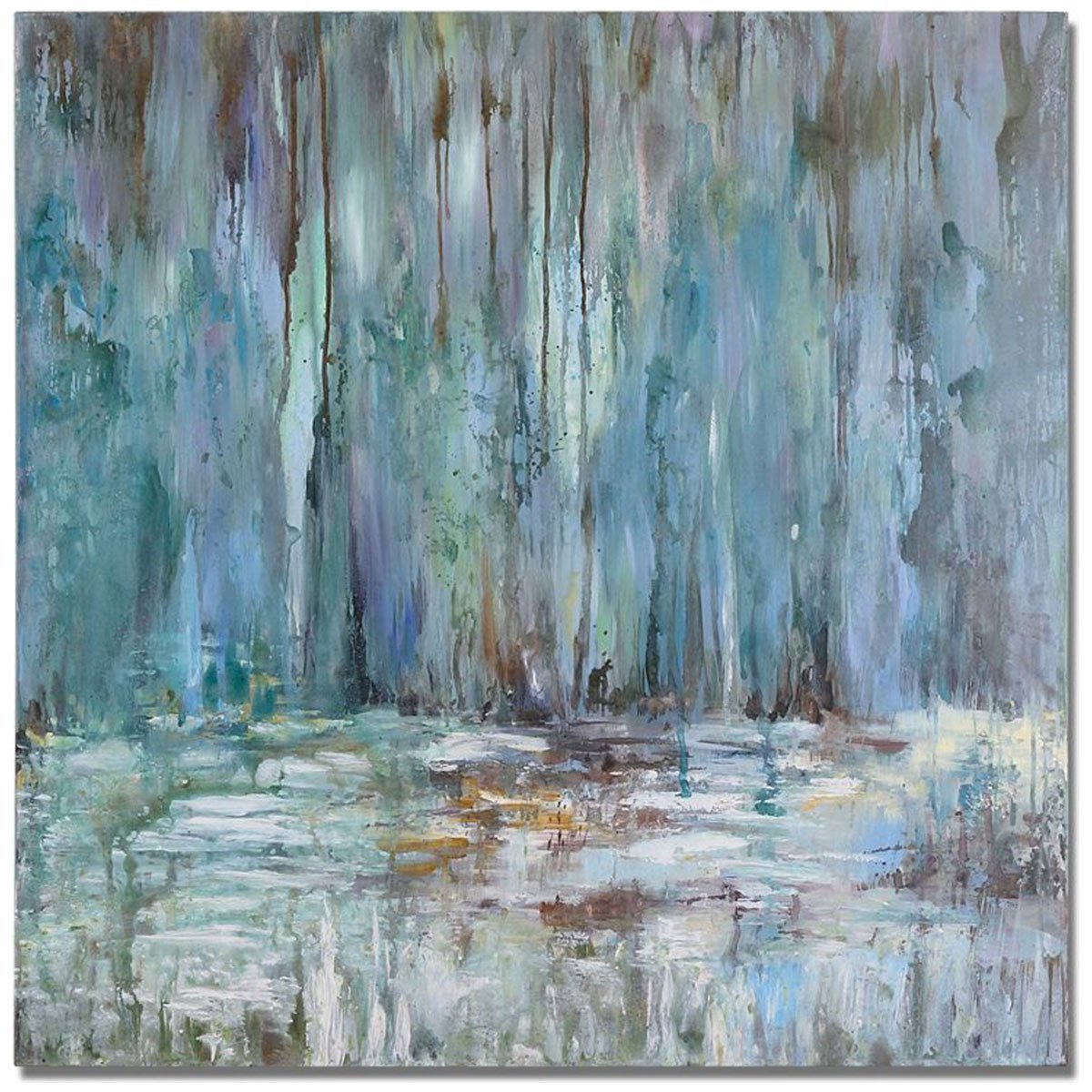 Art de la cascade bleue la plus extrême