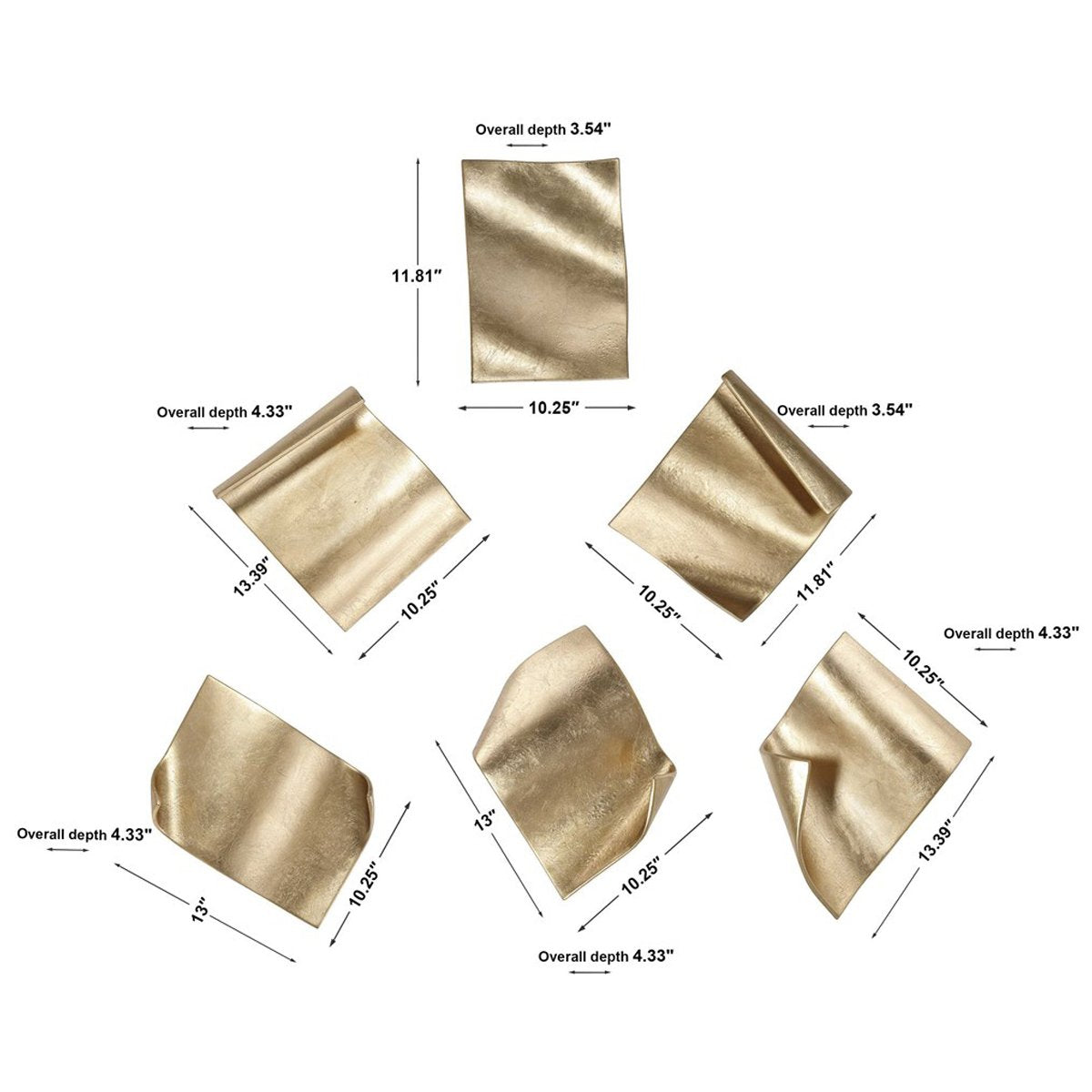 Décoration murale « Uttermost Fluttering Pages », ensemble de 6 pièces